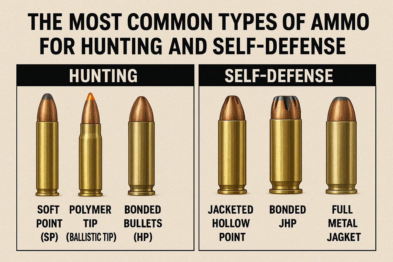 Ammo for Hunting and Self‑Defense