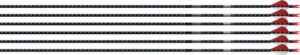 EASTON ARROW 5MM FMJ 300 - 6-PACK W/ 2" BLAZER VANES