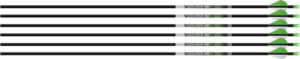 EASTON ARROW AXIS 5MM 300 - 6-PACK W/ 2" BLAZER VANES