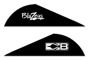 BOHNING BLAZER VANES - 2" SOLID BLACK 36PK