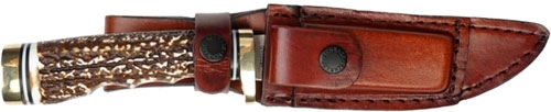 UNCLE HENRY KNIFE NEXT GEN - STAGLON 5" BLADE W/LTHR SHEATH - Image 2