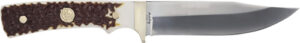 UNCLE HENRY KNIFE NEXT GEN - STAGLON 5.25" BLD W/LTHR SHTH