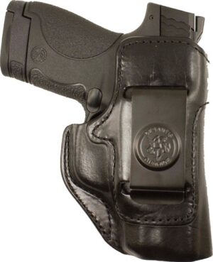 DESANTIS INSIDE HEAT HOLSTR RH - IWB LTHR FOR GLOCK 19/23/33 BL