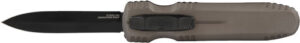 SOG KNIFE PENTAGON OTF - FDE 3.79" DBL EDGE BLADE