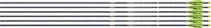 EASTON 4MM FMJ MATCH GRADE 300 - 6-PACK W/ 3" AAE HYBRID VANES