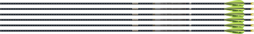 EASTON 4MM FMJ MATCH GRADE 300 - 6-PACK W/ 3" AAE HYBRID VANES