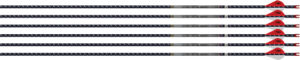 EASTON ARROW 4MM FMJ 400 - 6-PACK W/ 2" BLAZER VANES