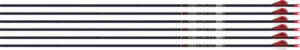 EASTON ARROW 5MM FMJ 340 W/ HO - 6-PACK W/ 2" BLAZER VANES