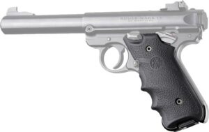 HOGUE GRIPS RUGER MKIV RUBBER - GRIP W/ FINGER GROOVES BLACK