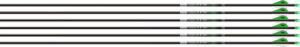 EASTON AXIS 5MM 500 W/ HALFOUT - 6-PACK W/ 2" BLAZER VANES