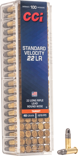 CCI STANDARD 22LR 40GR LEAD-RN - 1070FPS 100RD 50BX/CS