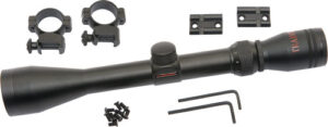 TRADITIONS SCOPE KIT 3-9X40MM - DUPLEX MEDIUM RINGS 2PC BASE