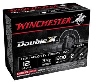 WINCHESTER DOUBLE-X 12GA 3.5" - 2OZ #4 10RD 10BX/CS