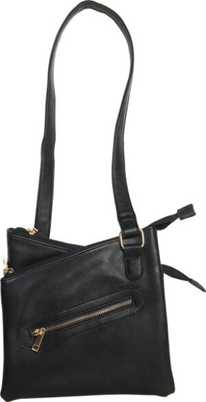 BULLDOG CONCEALED CARRY PURSE - CROSS BODY STYLE BLACK