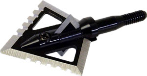 MAGNUS BROADHEADS BLACK HORNET - 4-BLD SERRATE 100GR 1 1/4" 3PK
