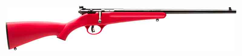 SAVAGE RASCAL YOUTH SINGLESHOT - 22LR ACCU TRIGGER BLUED/RED
