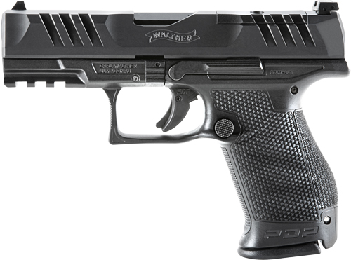 WALTHER PDP COMPACT OR 9MM 5" - 10-SHOT BLACK POLYOMER FRAME