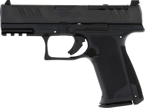 WALTHER PDP F OR 9MM 4" FS - 10-SHOT BLACK POLYOMER FRAME