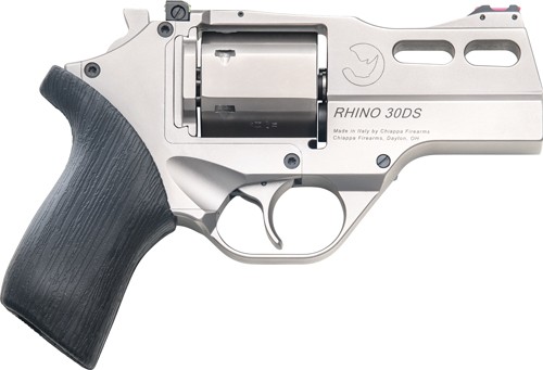 CHIAPPA RHINO 30DS 357MAG - 3" ADJ. SIGHT CHROME/RUBBER