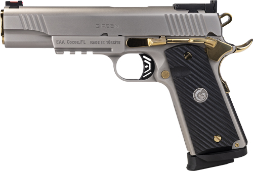 GIRSAN 1911 NEGOTIATOR TALO - 38 SUPER 5" 9RD TITANIUM/GOLD - Image 2