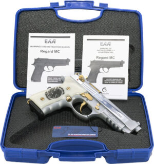 GIRSAN REGARD LIBERADORE II - 9MM GOLD/CHROME ENGR.18-SHOT