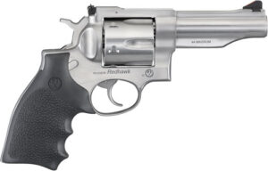 RUGER REDHAWK 44 REM MAG 4.2" - STAINLESS RUBBER ADJUSTABLE