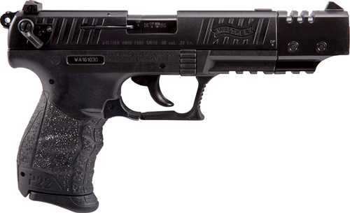 WALTHER P22 CA TARGET 22LR 5" - 10-SHOT BLACK POLYMER THREADE - Image 2