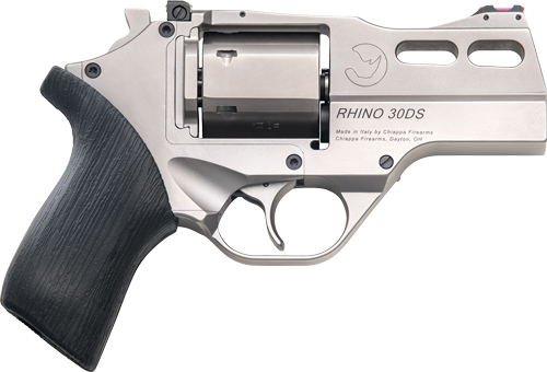 CHIAPPA RHINO 30SA 357MAG - 3" ADJ. SIGHT CHROME/RUBBER