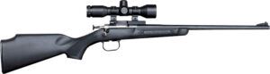 CRICKETT RIFLE G2 22LR BLUED/ - BLACK SYNTH W/SCOPE AND CASE