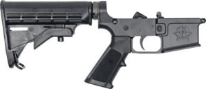 GLFA LOWER GROUP AR-15 5.56MM - W/ADJUSTABLE STOCK BLACK