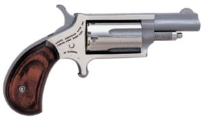 NAA MINI-REVOLVR 22WMR 1-5/8" - S/S MATTE WOOD