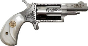 NAA MINI-REVOLVR 22WMR 1-5/8" - S/S MATTE WHITE PEARL 50 ANNIV