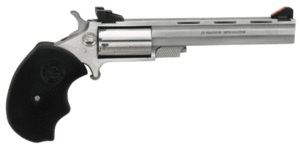 NAA "MINI-MASTER TARGET" 22WMR - 4"VR AS S/S BLACK RUBBER GRIPS