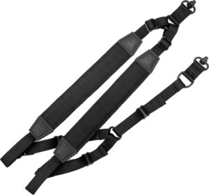 GROVTEC MOLLE BACKPACK SLING - W/PUSH BUTTON SWIVELS BLACK