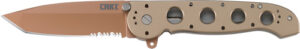CRKT M16-13D 3.99" TRIPLE PNT - SERRATED TANTO BLADE COPPER