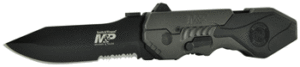 S&W KNIFE M&P 2ND GEN SPRING - ASSIST 3.6" DROP PNT SERRATED