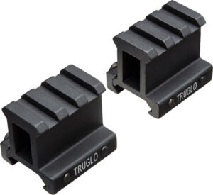 TRUGLO 2-PIECE PICATINNY RISER - MOUNT 1" RISE 1.36" LENGTH