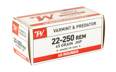WIN USA 22-250 REM 45GR JHP 40/400 - Image 2