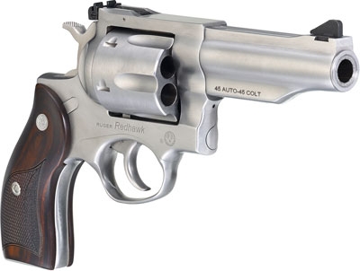 RUGER REDHAWK 45ACP 4.2" - STAINLESS WOOD ADJUSTABE - Image 2