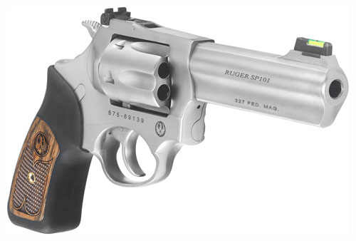 RUGER SP101 327 FED MAG 4.20" - ADJ. STAINLESS RUBBER - Image 2