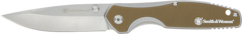 S&W KNIFE CLEFT 3.25" SPRING - ASSIST G10 SCALES HANDLE - Image 2