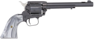 HERITAGE 22LR 6" FS BLUED - GRAY PEARL GRIPS