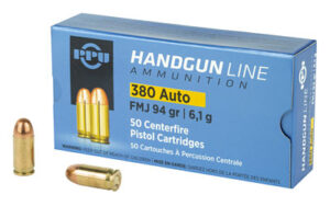 PPU 380ACP FMJ 94GR 50/1000
