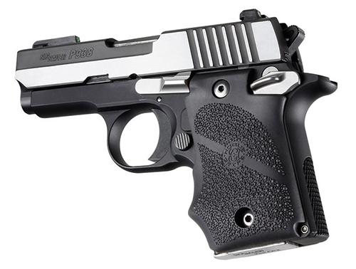 Hogue Ambi Safety Rubber Grip with Finger Grooves for SIG Sauer P938 Black