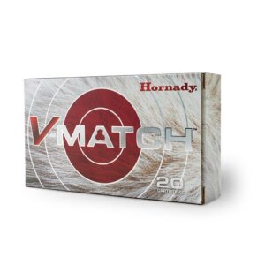 Hornady V-Match Rifle Ammunition 6mm Creedmoor 80gr ELD-VT 20/ct