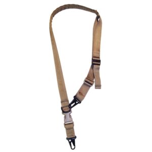 TacShield Warrior 2n1 Padded Sling with HK Snap Hook 1.25" Coyote