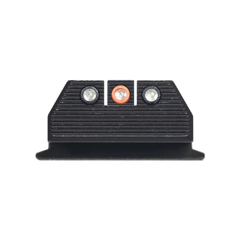 Night Fision Optics Ready Stealth Night Sight Set Orange Front Black Back for S&W M&P 9 Shield Plus