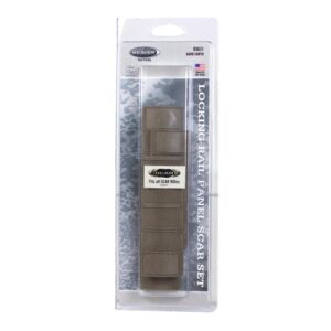 Weaver S.C.A.R. Locking Rail Panels Two 4" Medium One 6-3/8" Long - Dark Earth