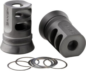 BANISH SUPPRESSORS 4578 - MUZZLE BRAKE 30GOLD 1/2X28