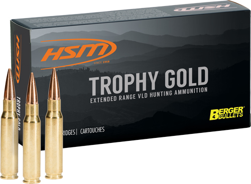 HSM TROPHY GOLD 257 WBY MAG - 115GR BERGER VLD 20RD 20BX/CS